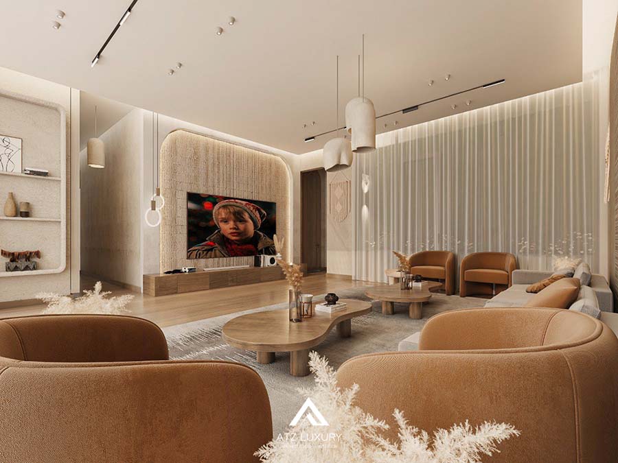 Mẫu chung cư phong cách nội thất Wabi Sabi