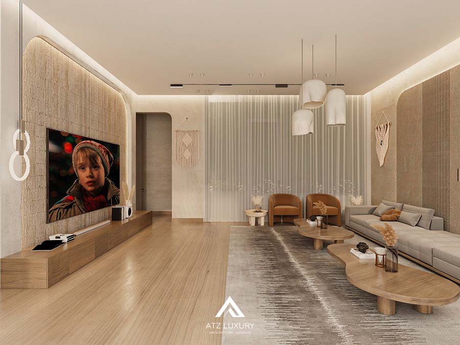 Mẫu chung cư phong cách nội thất Wabi Sabi