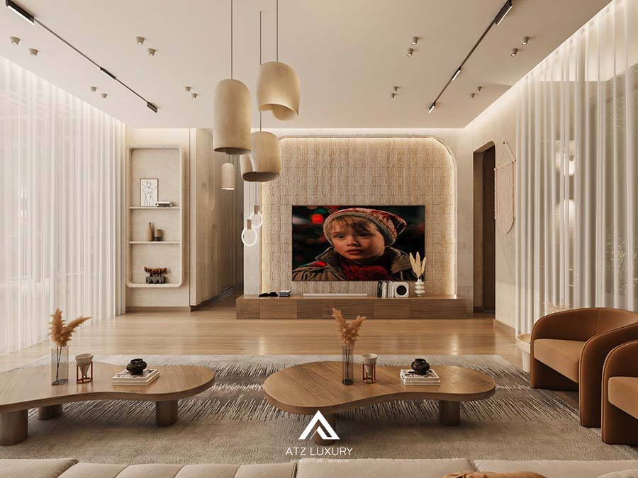 Mẫu chung cư phong cách nội thất Wabi Sabi