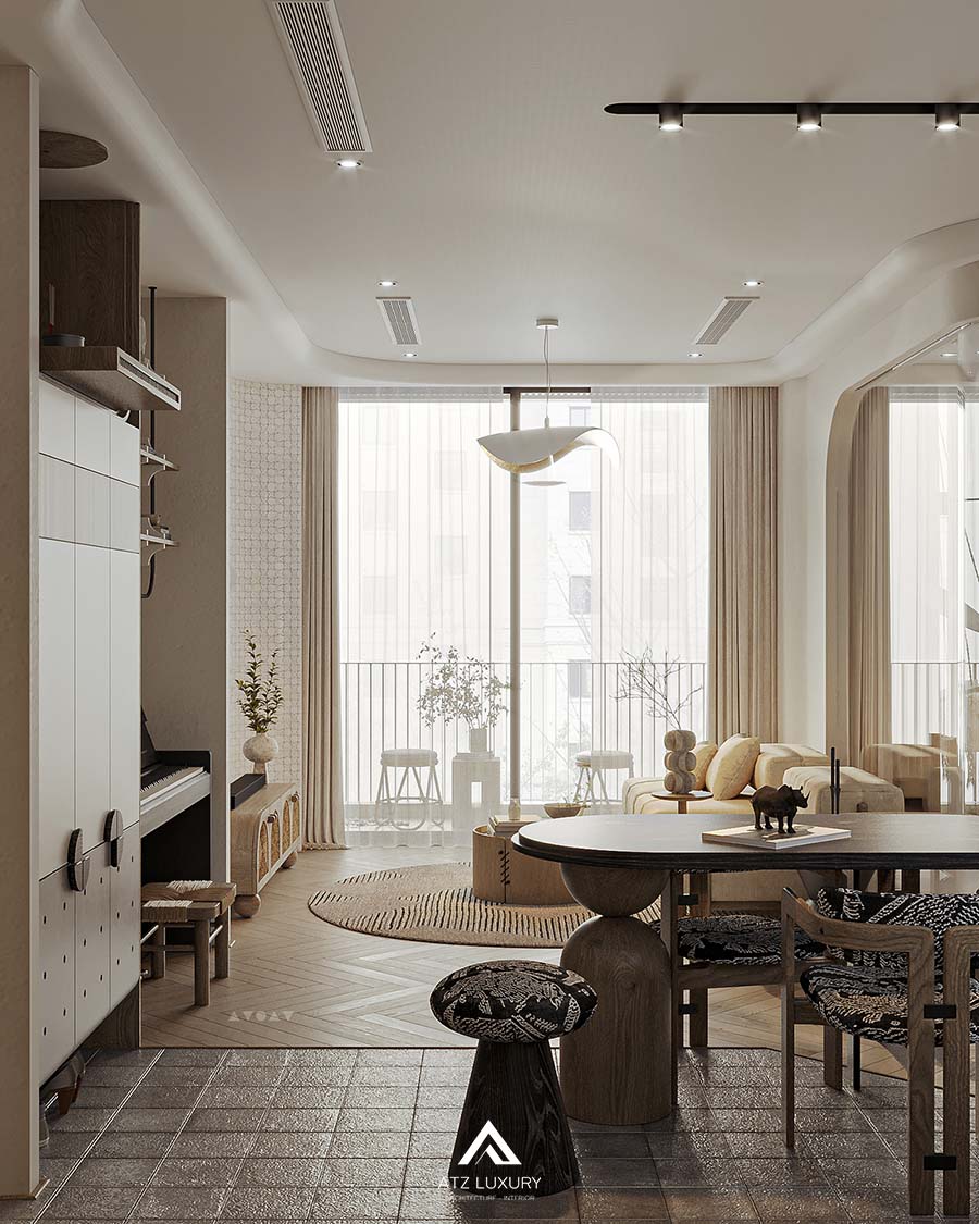 mẫu chung cư Wabi Sabi