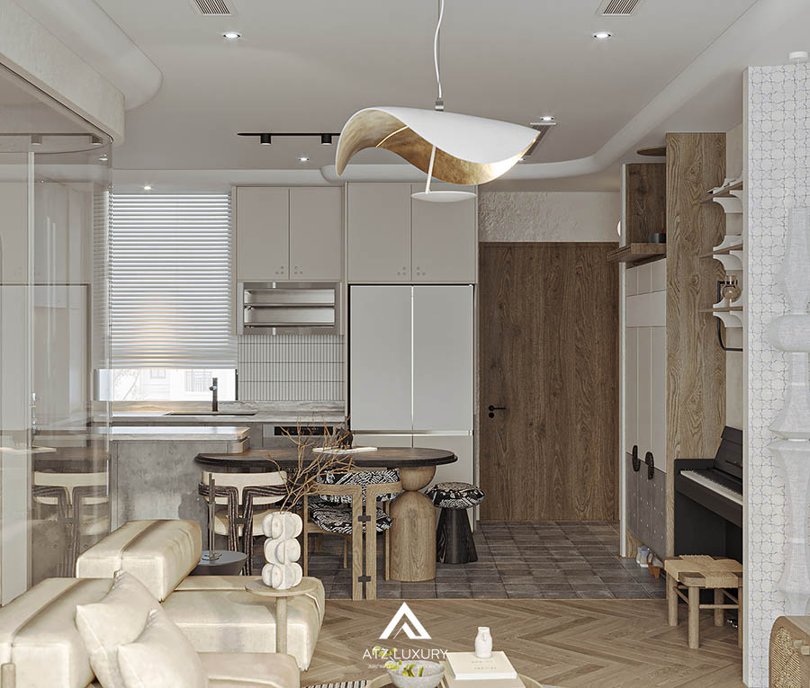 mẫu chung cư Wabi Sabi