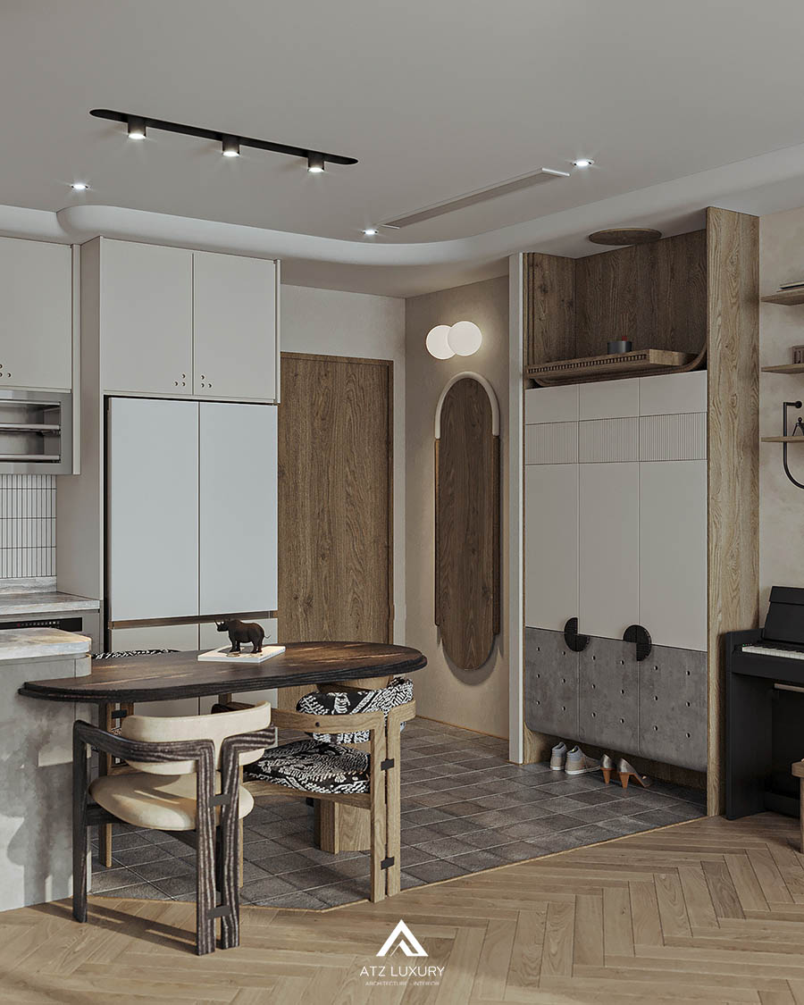 mẫu chung cư Wabi Sabi