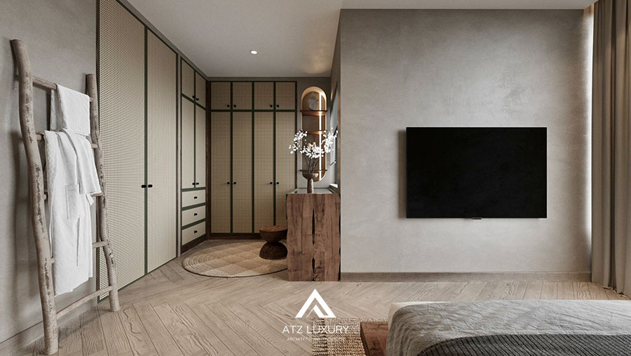 Mẫu nội thất chung cư phong cách Wabi Sabi