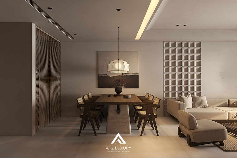 mẫu thiết kế căn hộ phong cách Wabi Sabi