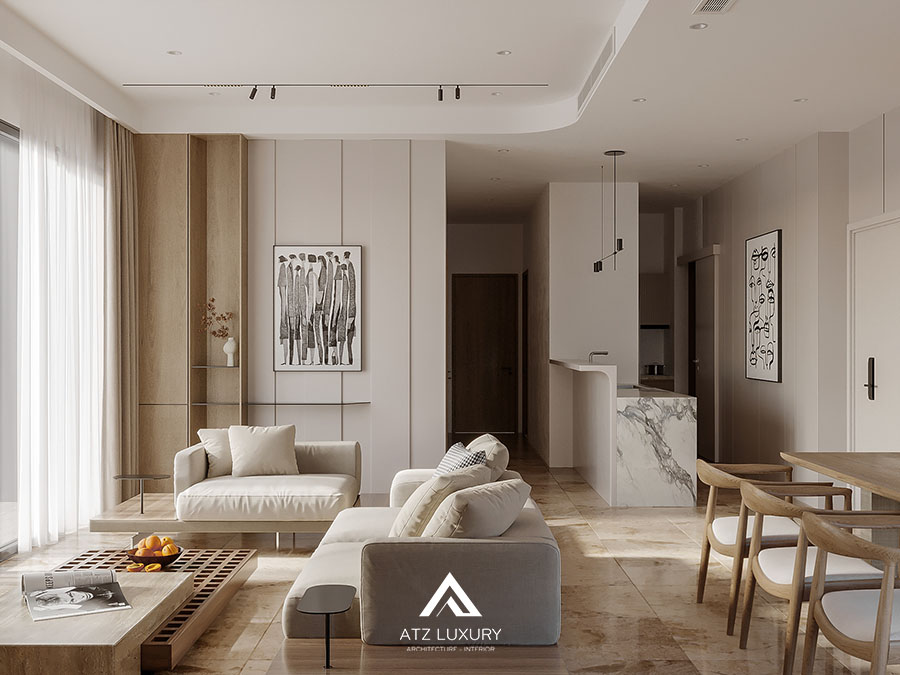 noi that can ho phong cach japandi 