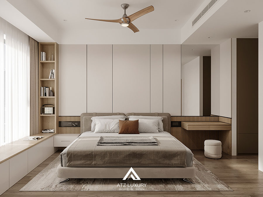 noi that can ho phong cach japandi 