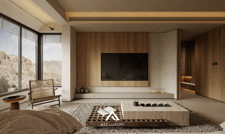 Mẫu nội thất căn hộ phong cách Wabi Sabi