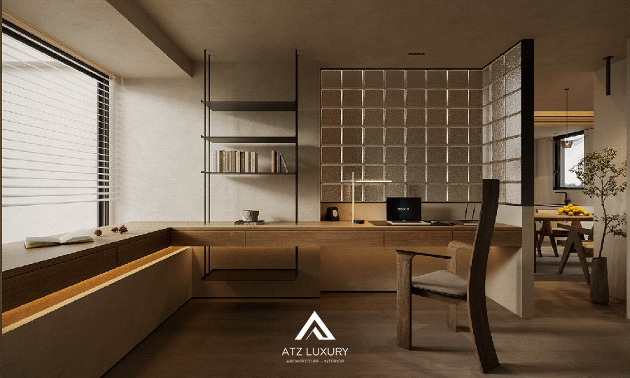 Mẫu nội thất căn hộ phong cách Wabi Sabi