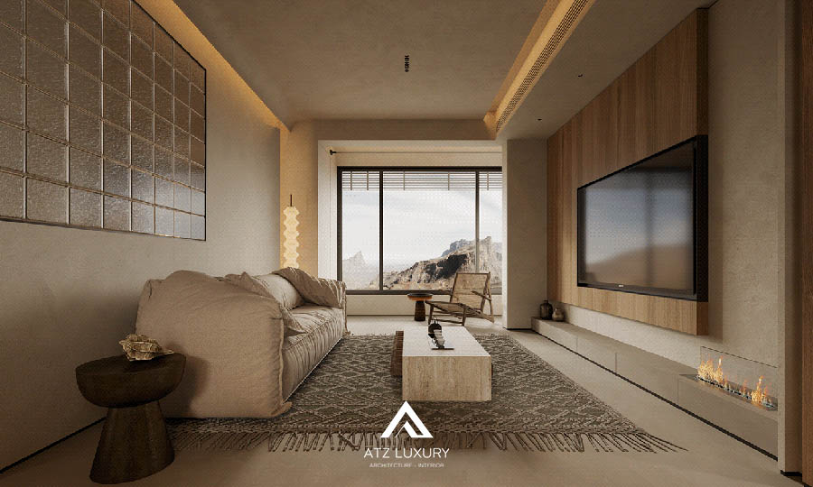 Mẫu nội thất căn hộ phong cách Wabi Sabi