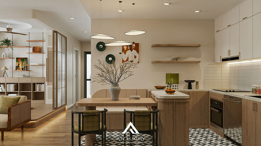 căn hộ chung cư Japandi style