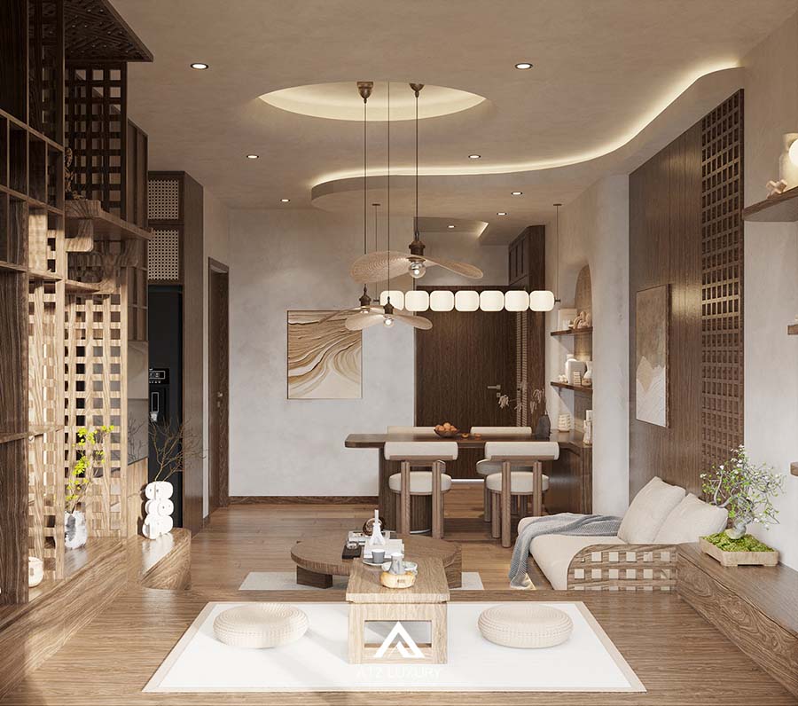 nội thất chung cư Wabi Sabi