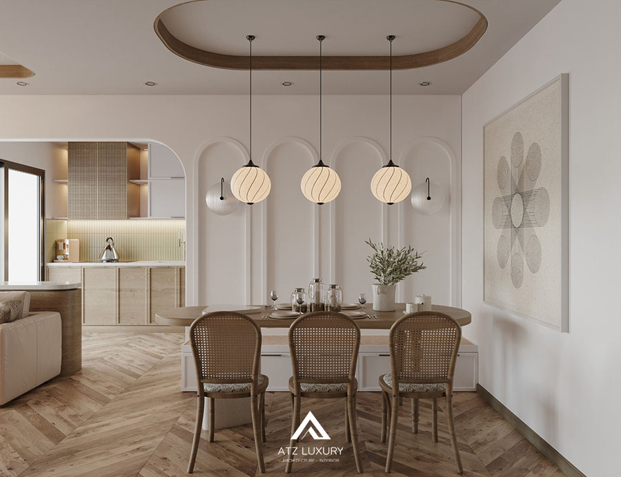 thiết kế căn hộ chung cư Wabi Sabi đẹp