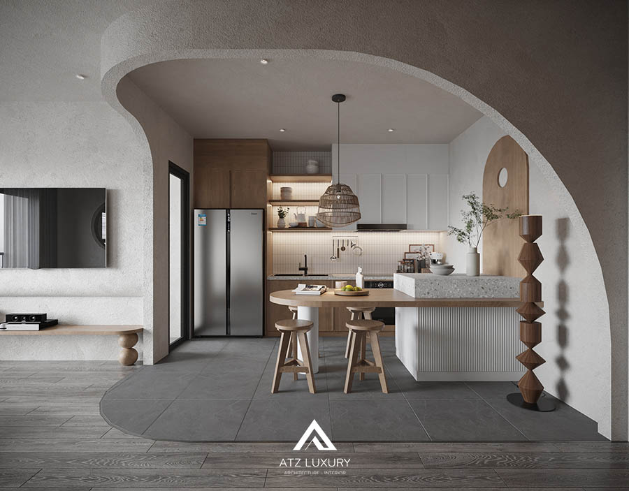 thiết kế căn hộ phong cách japandi đẹp