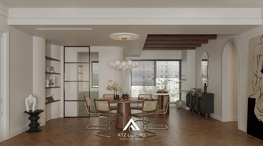 thiết kế nội thất chung cư Wabi Sabi