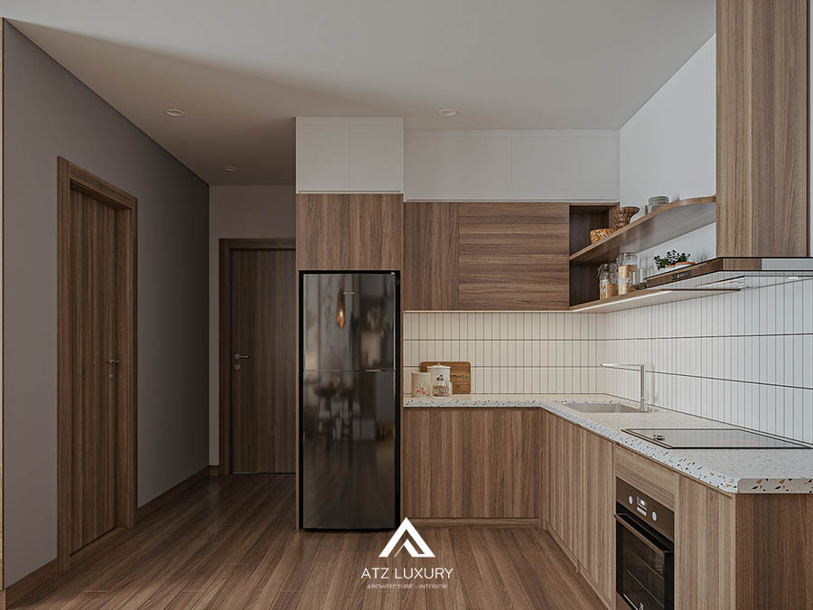 thiết kế thi công nội thất chung cư phong cách Japandi