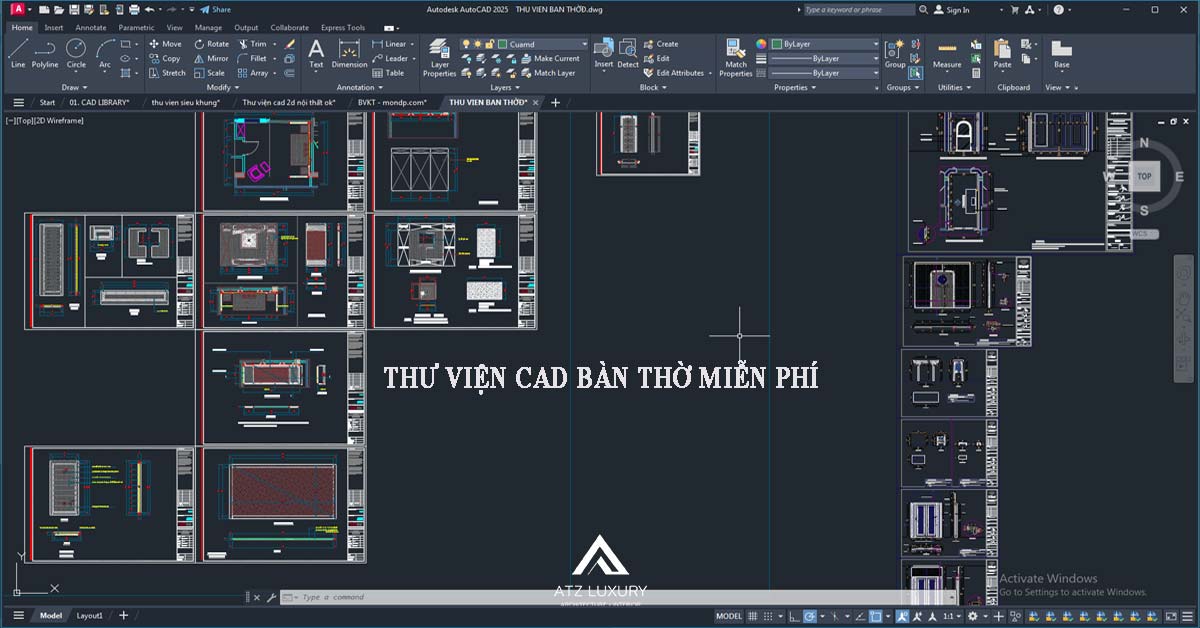 thu vien autocad ban tho mien phi