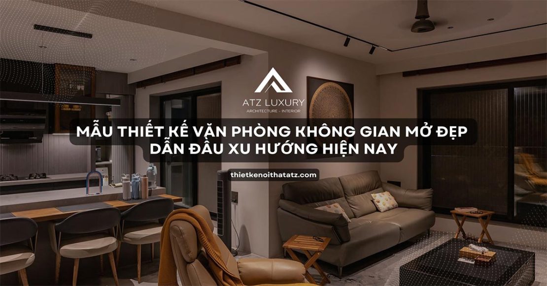 cac mau thiet ke van phong khong gian mo