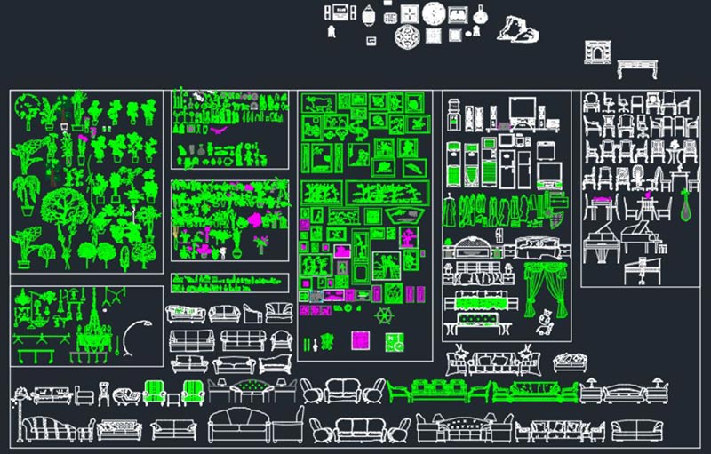 Download bộ thư viện AUTOCAD đồ nội thất miễn phí 4 Download bộ thư viện AUTOCAD đồ nội thất miễn phí 4
