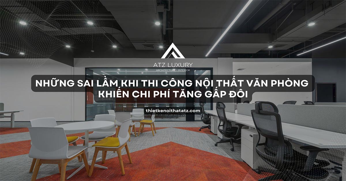 nhung sai lam khi thi cong noi that van phong 6