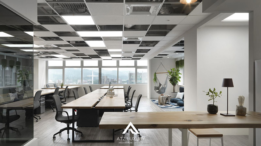 các mẫu văn phòng 100m2 đẹp