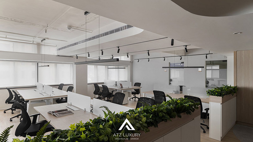những mẫu văn phòng 100m2 chuyên nghiệp