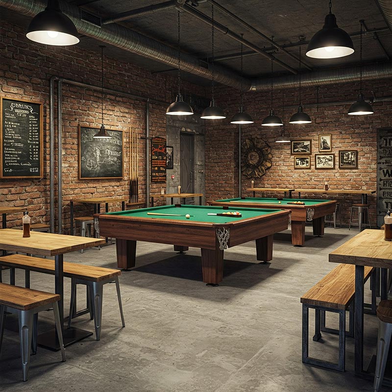 quán cà phê kết hợp bida