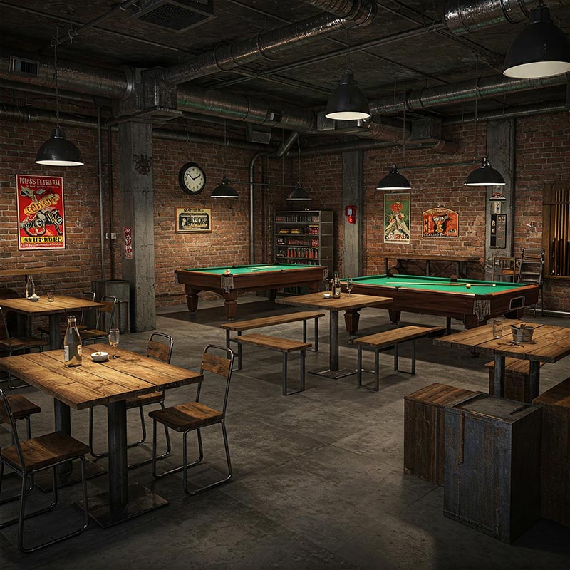 quán cà phê kết hợp bida