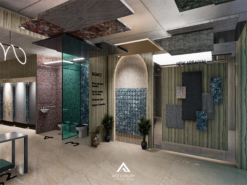 thiet ke showroom gach op lat dep 13