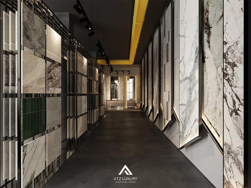 thiet ke showroom gach op lat dep 8