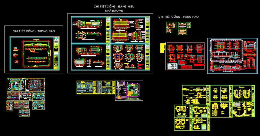 Download thư viện CAD hoa văn, cổng rào miễn phí