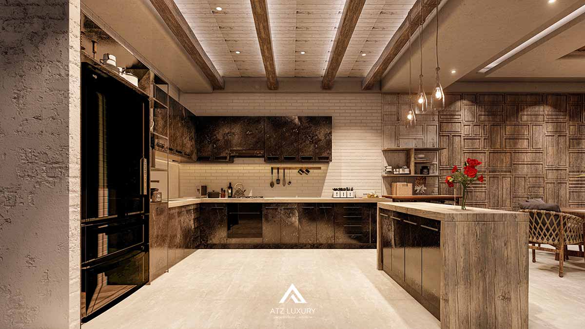 Rustic sử dụng vật liệu nguyên bản