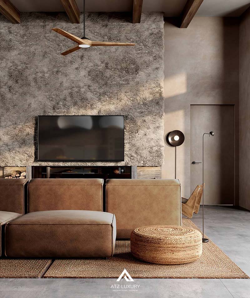 nội thất Rustic cổ điển