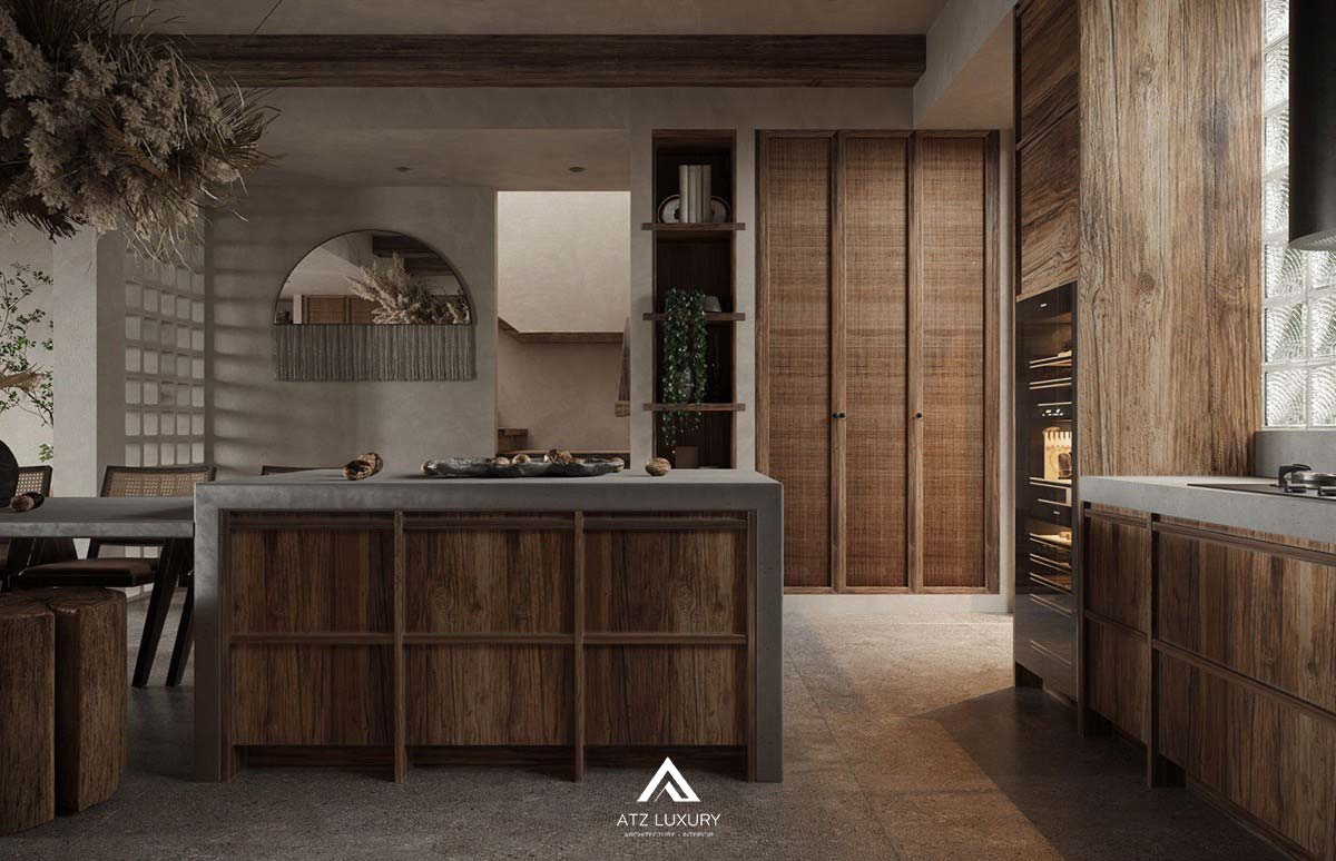 phong cách nội thất Rustic