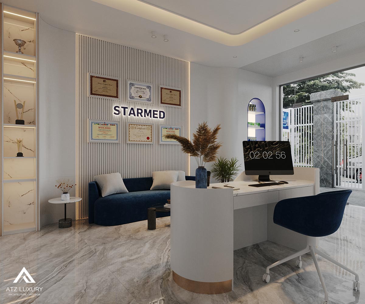 Thiết kế văn phòng Tập đoàn dược phẩm Starmed chi nhánh TPHCM