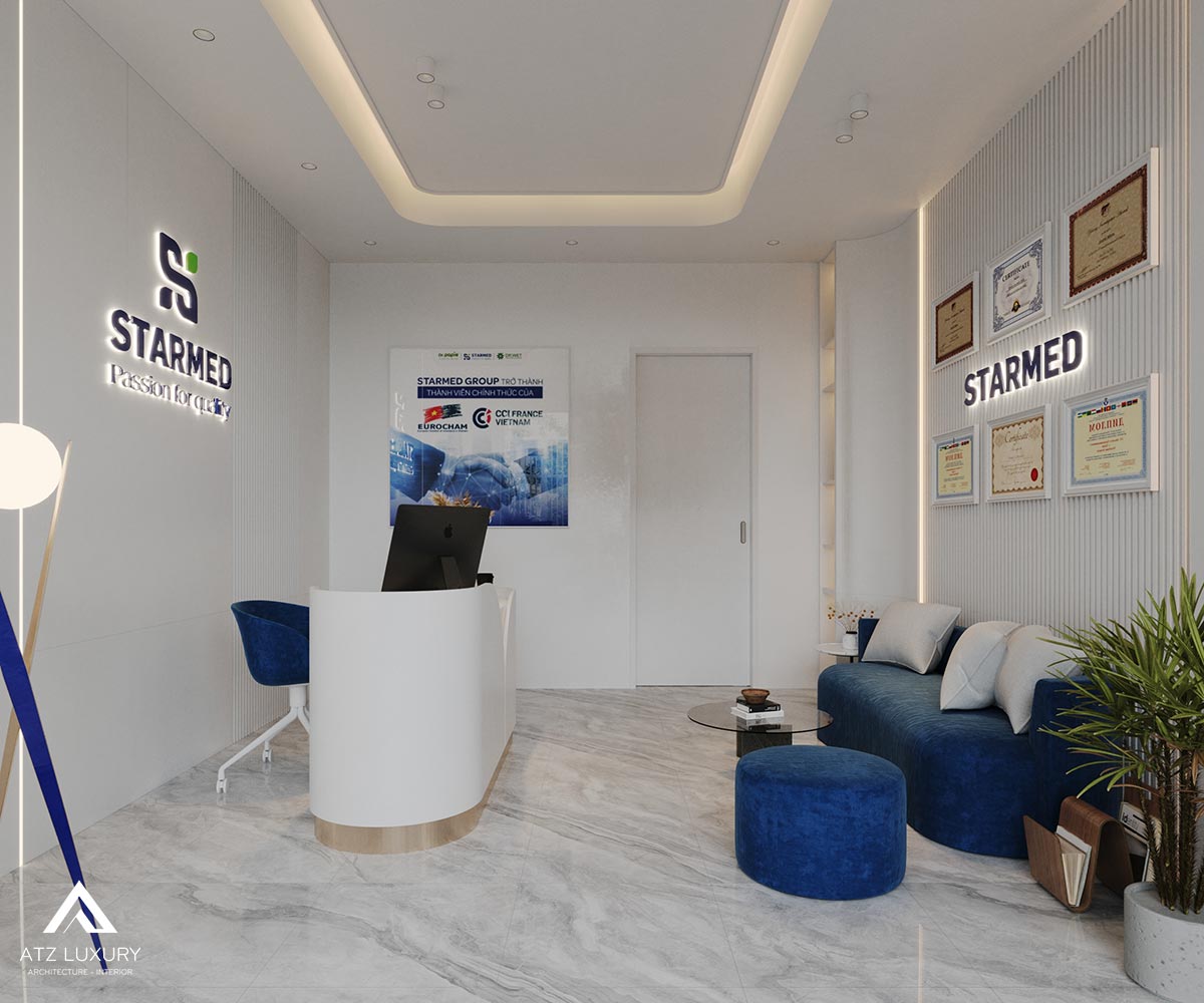 Thiết kế văn phòng Tập đoàn dược phẩm Starmed chi nhánh TPHCM