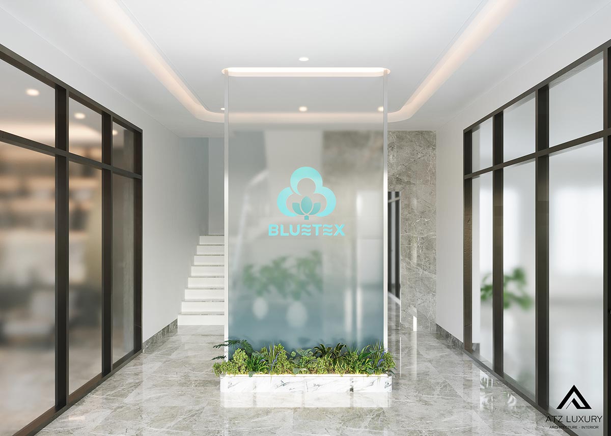 Thiết kế văn phòng nhà điều hành nhà máy sợi Bluetex- Thái Bình