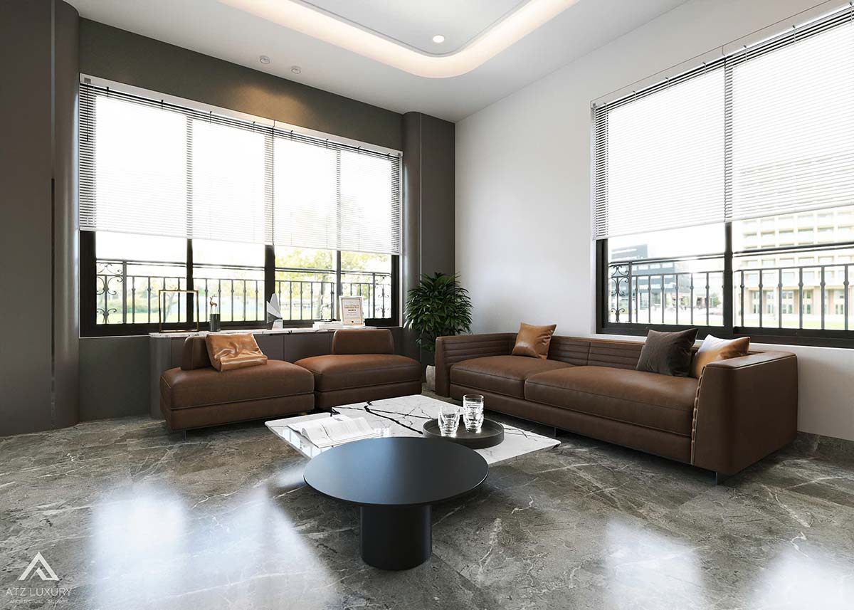 Thiết kế văn phòng nhà điều hành nhà máy sợi Bluetex- Thái Bình
