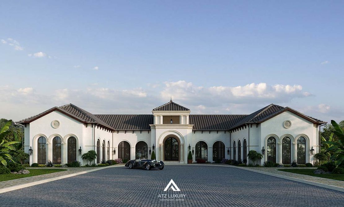 mau thiet ke biet thu 1 tang phong cach dia trung hai