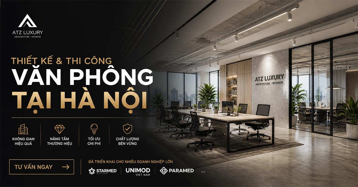 thiết kế thi công văn phòng Hà Nội