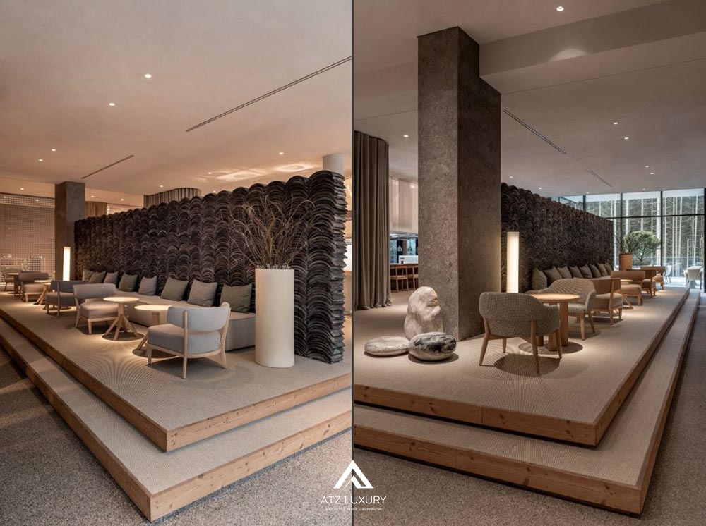 thiet ke noi that nha hang 200m2 hien dai toi gian (4) Thiết kế nội thất nhà hàng 200m2 hiện đại, tối giản