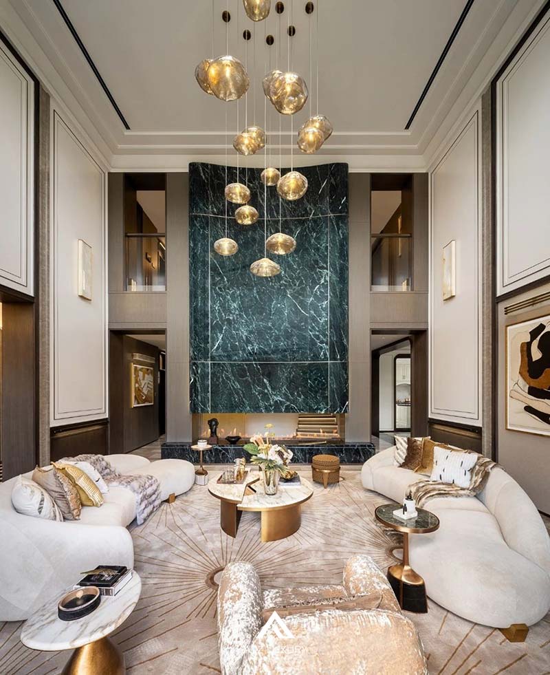 Mẫu nội thất biệt thự tân cổ điển kiểu Pháp