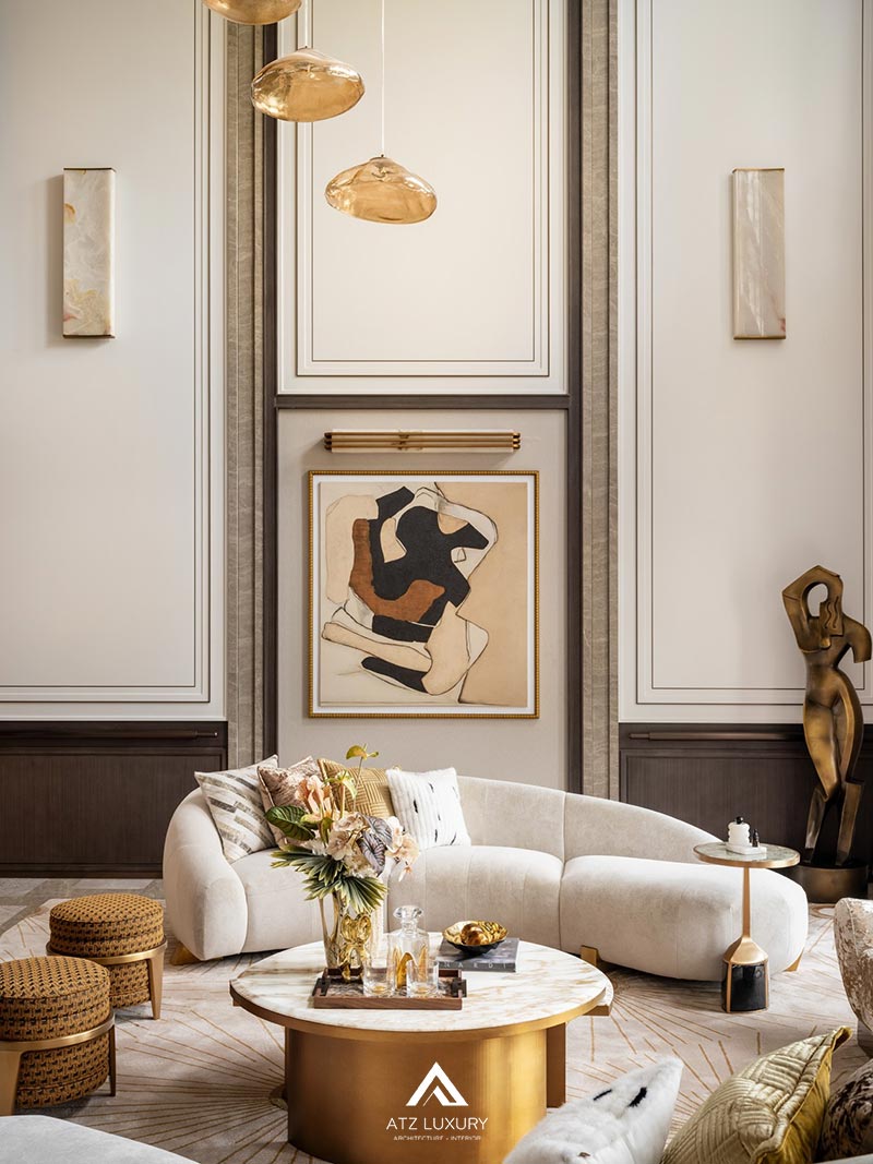 Mẫu nội thất biệt thự tân cổ điển kiểu Pháp Mẫu nội thất biệt thự tân cổ điển kiểu Pháp