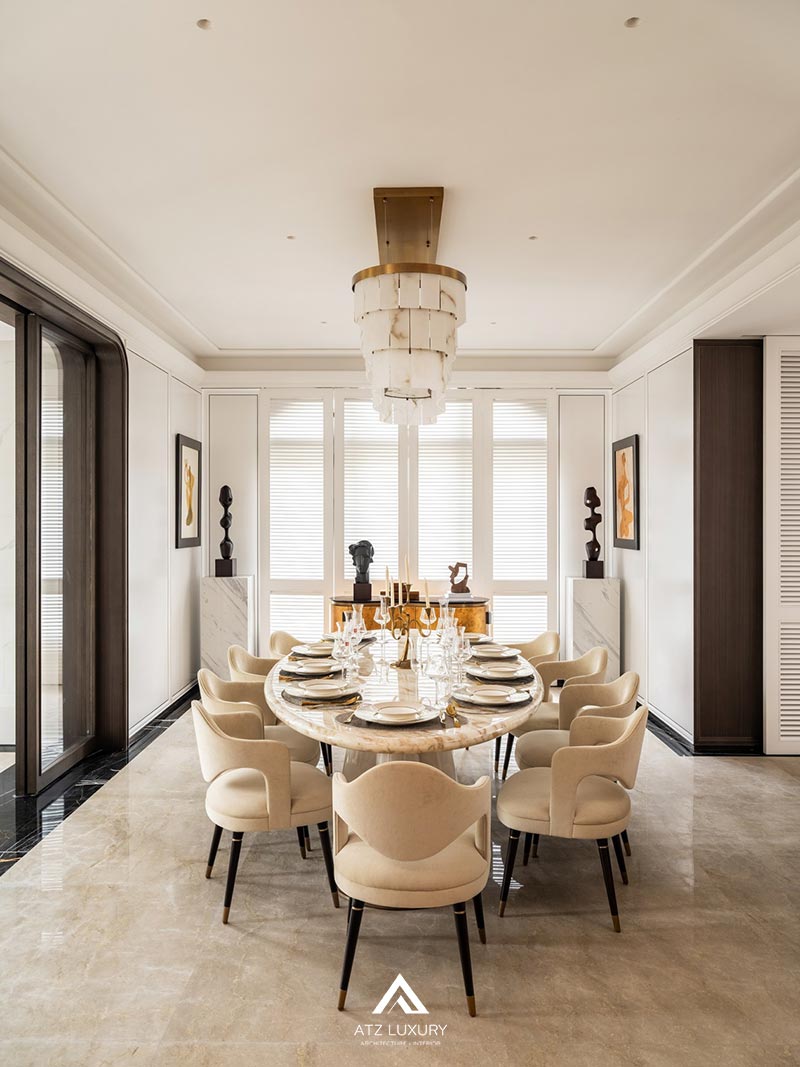 Mẫu nội thất biệt thự tân cổ điển kiểu Pháp Mẫu nội thất biệt thự tân cổ điển kiểu Pháp