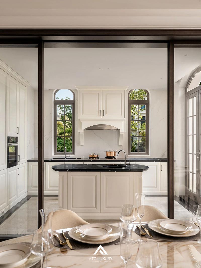 Mẫu nội thất biệt thự tân cổ điển kiểu Pháp