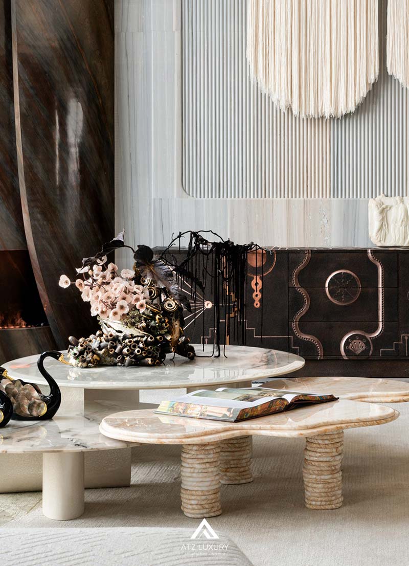 Mẫu nội thất phòng khách thông tầng kiểu Pháp Mẫu nội thất phòng khách thông tầng kiểu Pháp