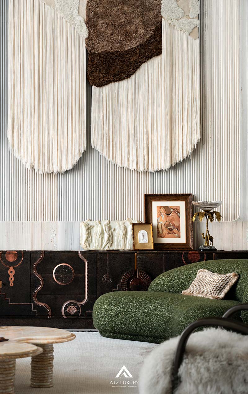 Mẫu nội thất phòng khách thông tầng kiểu Pháp Mẫu nội thất phòng khách thông tầng kiểu Pháp