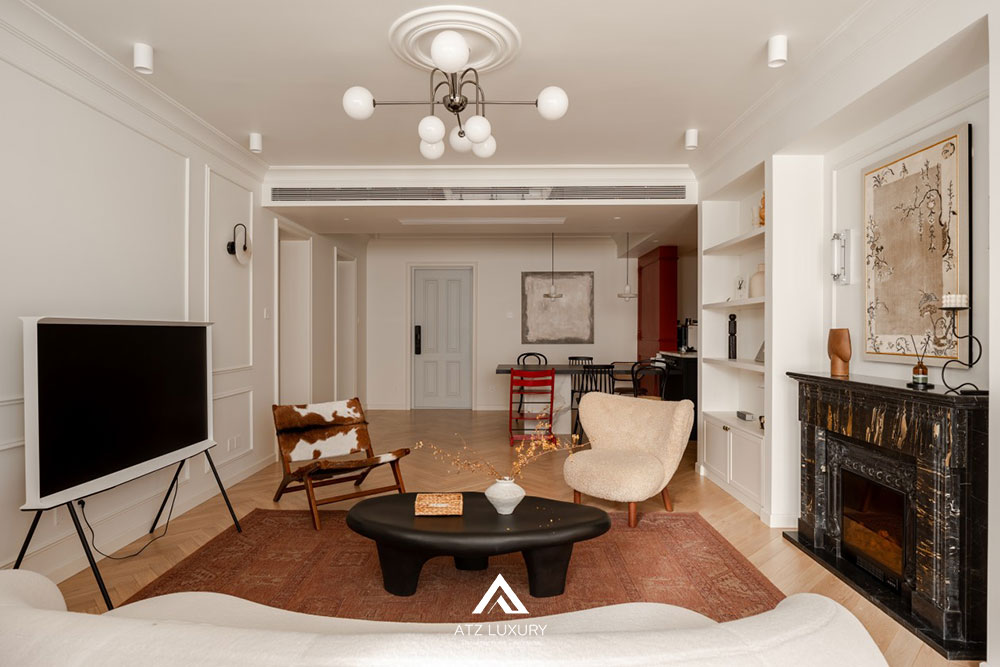 thiết kế nội thất chung cư 70m2 phong cách Pháp thiết kế nội thất chung cư 70m2 phong cách Pháp