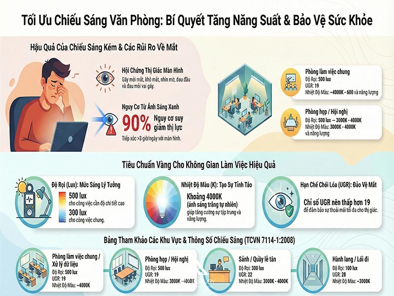 tieu chuan chieu sang van phong