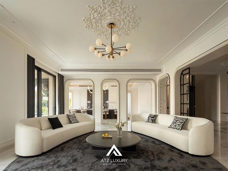 mau thiet ke noi that phong khach tan co dien dep 2