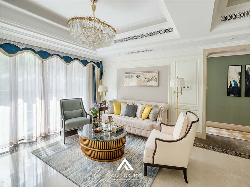 mau thiet ke noi that phong khach tan co dien dep 3